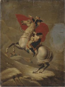 Napolean Bonaparte crossing the Alps by the Great Saint Bernard Pass- 1800