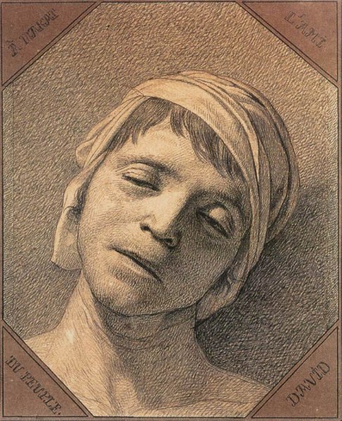 Head of the Dead Marat 1793