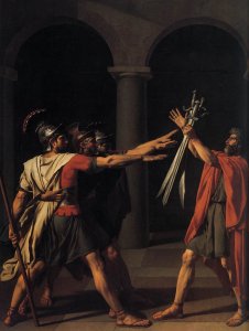 The Oath of the Horatii (detail 2) 1784