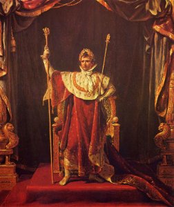 Portrait of Napoleon in imperial garb