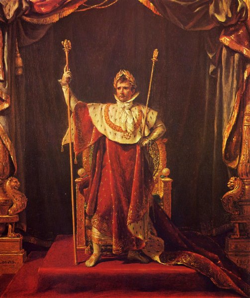 Portrait of Napoleon in imperial garb