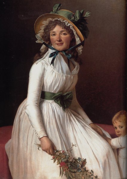 Portrait of Emilie Sériziat and her Son 1795